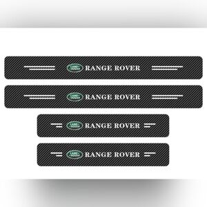 4 Range Rover Carbon Fiber Door Sill Protector Decals